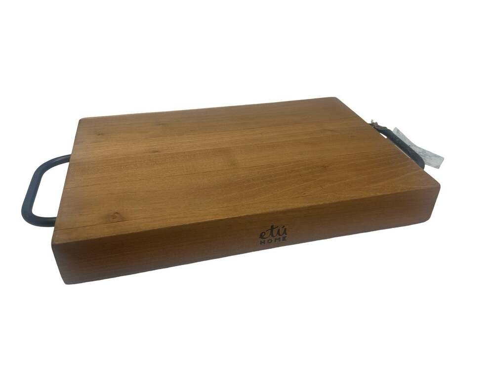 Etú Reclaimed Wood Charcuterie Cutting Board w/ Handles Handcrafted Artisan